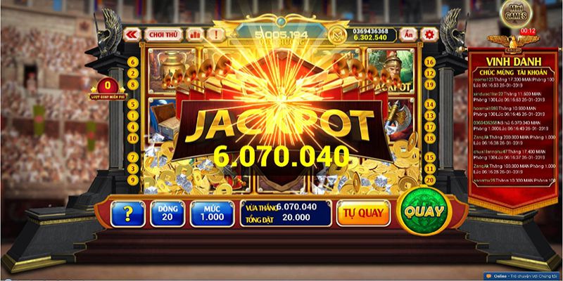 Sảnh slot game bk8 mang tới tỷ lệ thưởng cao